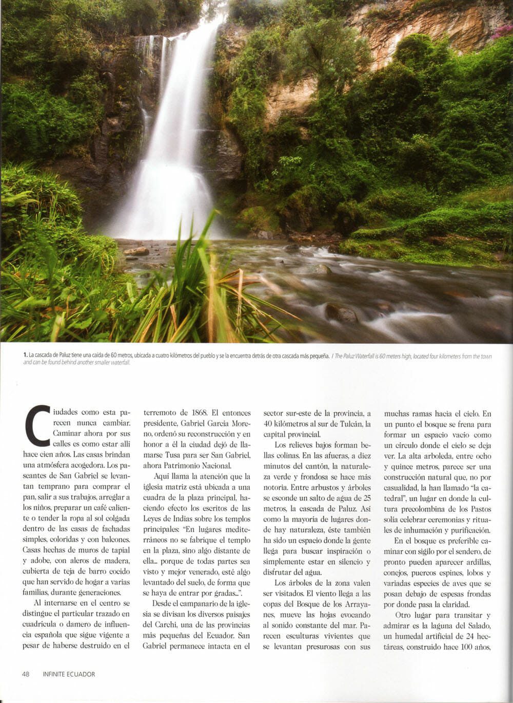 Article about the San Gabriel cultural heritage city. Page 48
