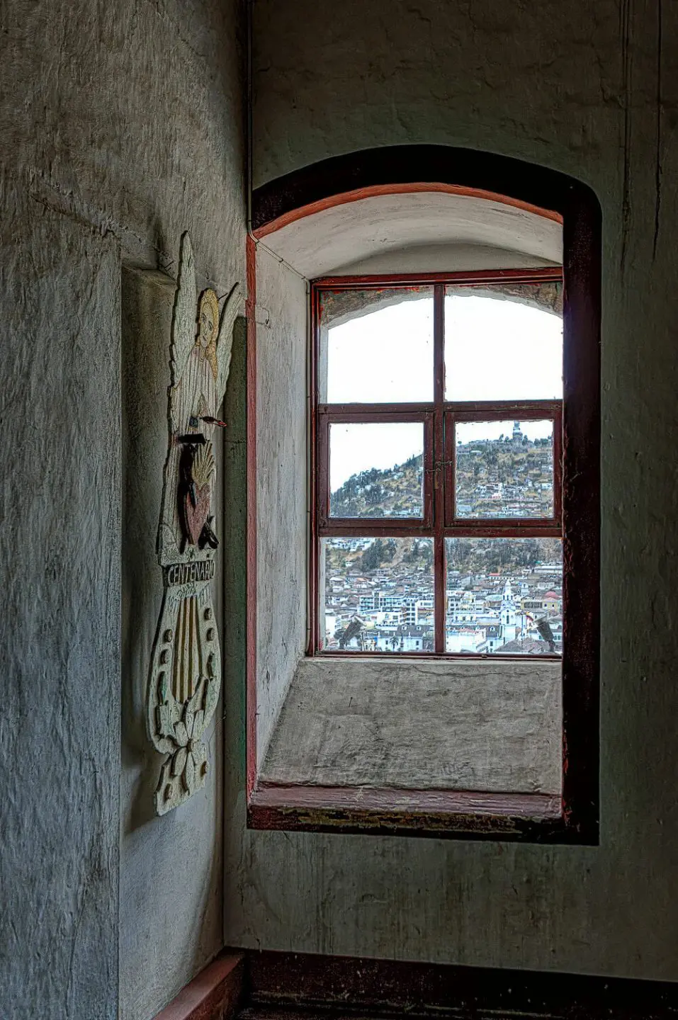 Window of the monastery of the agustian nuns with view